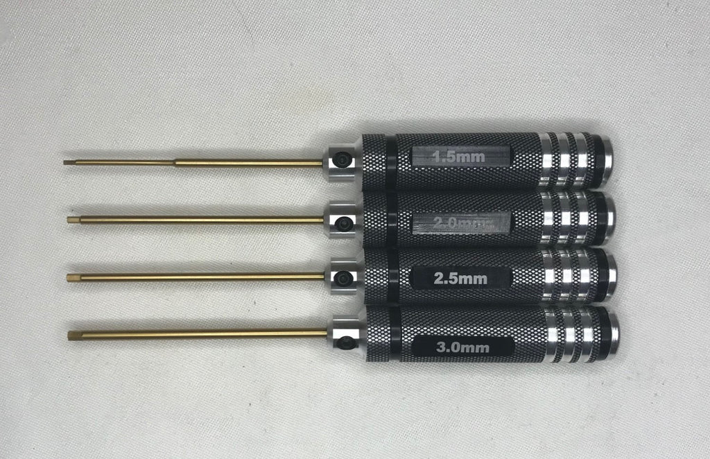 New Hex Driver Set 4pcs piece Steel Allen 1.5 2.0 2.5 3.0 RC Car Tools US Seller